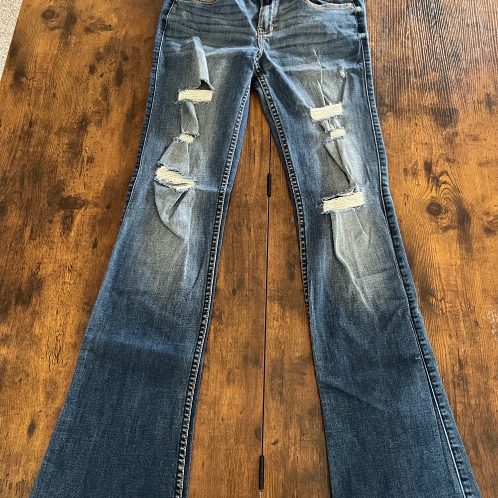 Distressed Blue Jeans for Women